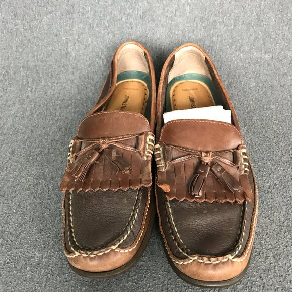 Johnston & Murphy JM Flex Brown Sheepskin Kiltie Tassel Loafers Shoes Mens 9.5 M main image 6